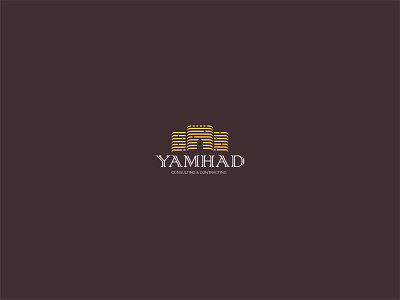 Yamhad branding building logo castle logo consulting logo contracting logo design graphic design logo typography
