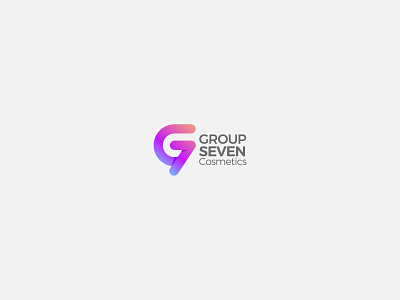 Group Seven Cosmetics branding design g logo g7 g7 logo graphic design logo typography vector