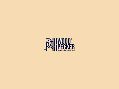 Wood Pecker branding design furniture furniture logo graphic design logo vector wood wood pecker wood pecker logo