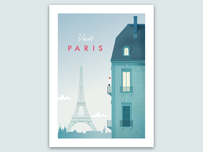 Visit Paris henry rivers illustration illustrator cc paris vector