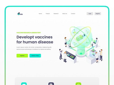 Vaccine Research Lab Landing Page Exploration