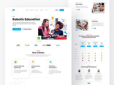 Robotic Education Landing Page