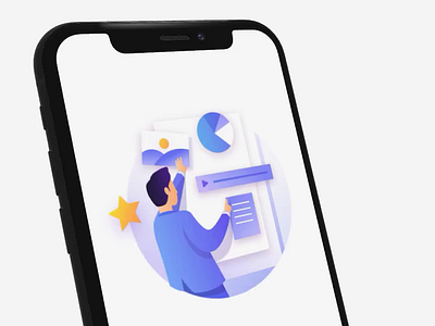 Organize and Task Onboarding Animation animation illustration mobile onboarding organize task management ui