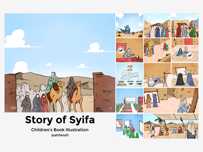 Story of Syifa art artist artwork book illustration cartoon character character design chibi children book illustration design illustration manga publishing