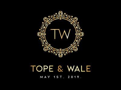 Tope And Wale Wedding Logo