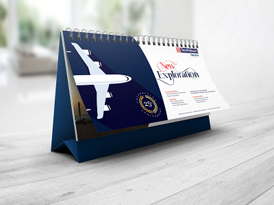 Touchdown Desk Calendar brand collateral design office table calendar