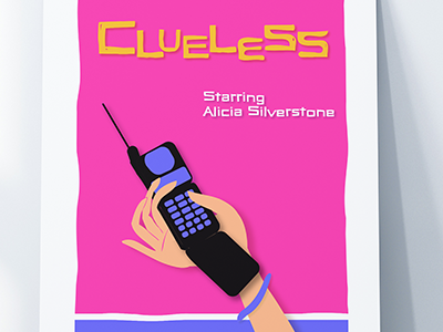 Clueless Movie Poster graphic design illustration movie poster saul bass