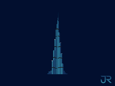 Burj Khalifa Illustration animation art artist creative drawing dubai graphic illustration illustrator invitation logo vector