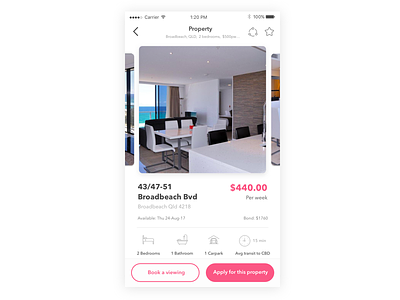 Property page - Real estate app app app design interface real estate sketch ui user experience user interface
