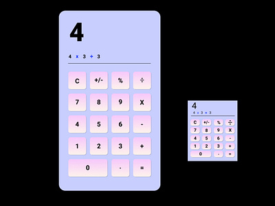 Calculator Interface figma ui user interface design userinterface uxui vector