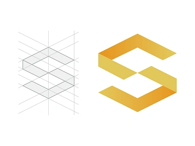 Logo Proposal 001 branding geometry icon isometric logo logotype scala