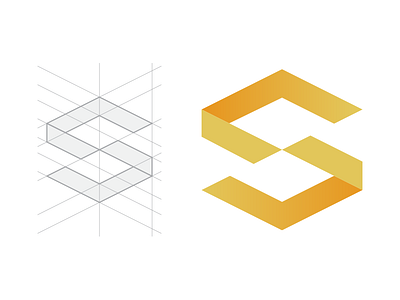 Logo Proposal 001 branding geometry icon isometric logo logotype scala