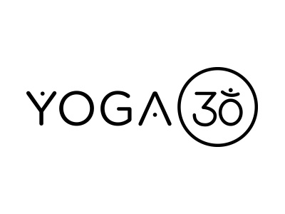 Yoga30 Logo Concept - Unused athletic branding designfluxx fitness logo design minimalist modern ohm simple sports symbol yoga