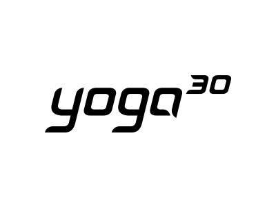 Yoga30 Logo Concept - Unused athletic branding designfluxx fitness logo design minimalist modern simple sports typography yoga