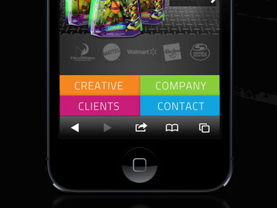 Responsive Portfolio Site colorful interface design ipad iphone mobile design mobile site mobile ui portfolio responsive ui ux