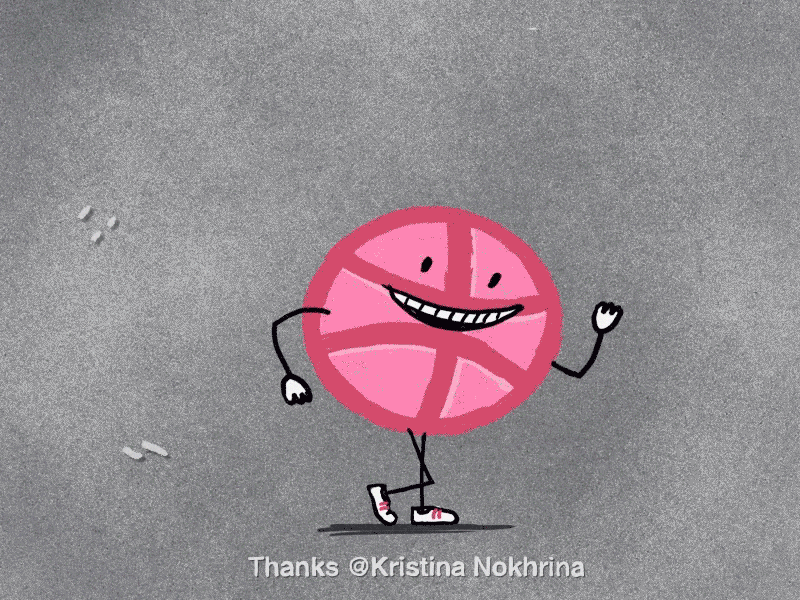 First shot 2d animation dance debut dribbble firstshot gif invite