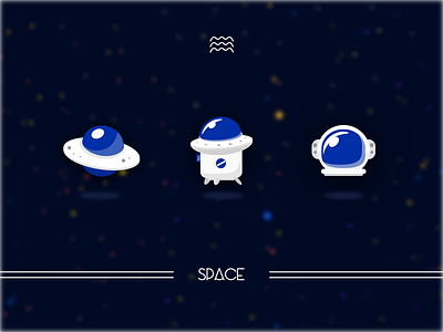 Space Icon Design icon illustrations space star ui universe