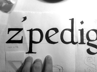 Stonewall - Sketches pt.2 broad nib pen coopertype stonewall type design typeface