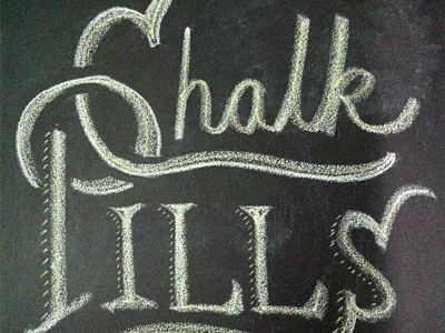 'Chalk Pills' chalk lettering type