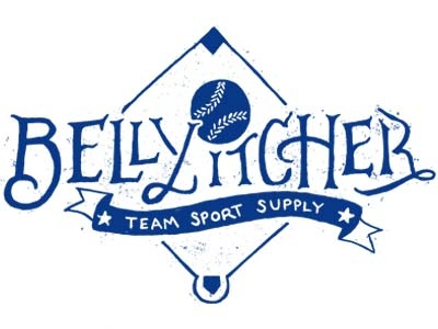 BellyItcher T-Shirt Mark baseball lettering logo type