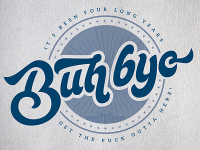 Buh bye, 45 design lettering script script font type typography