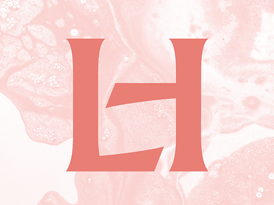 LH Monogram branding identity lettering logo monogram type