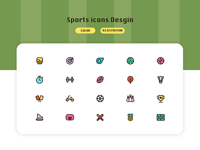 icon design color design icon icons illustration sports ui