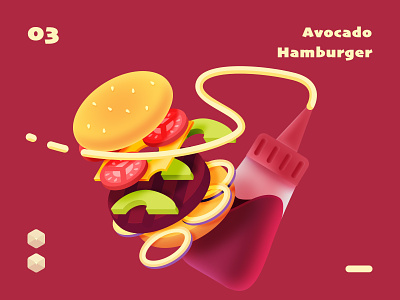 isometric hamburger color design food hamburger illustration isometric series sketch ui