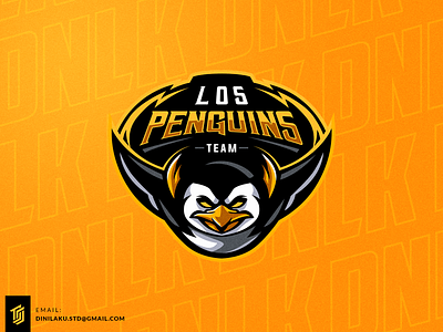 Los Penguins Team Logo branding design esport esport logo illustration logo mascot mascot logo penguin sport logo vector