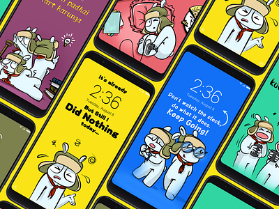 Mi Bunny Character Design For Mobile Wallpaper