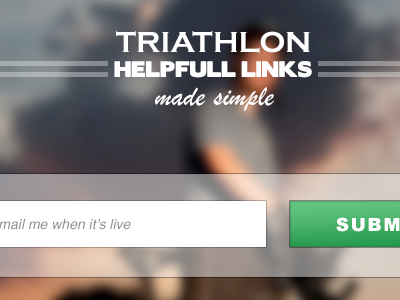 Landing Page landing page sport triathlon