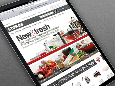 Stokes clean design ecommerce kitchen magento web