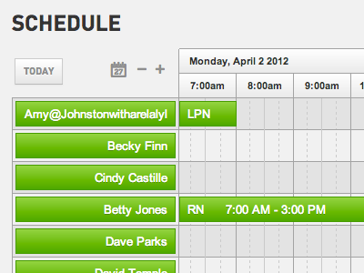 Scheduling ui reporttime