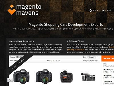 MagentoMavens web layout website design