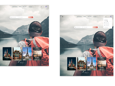 Travel Website travel website ui website design