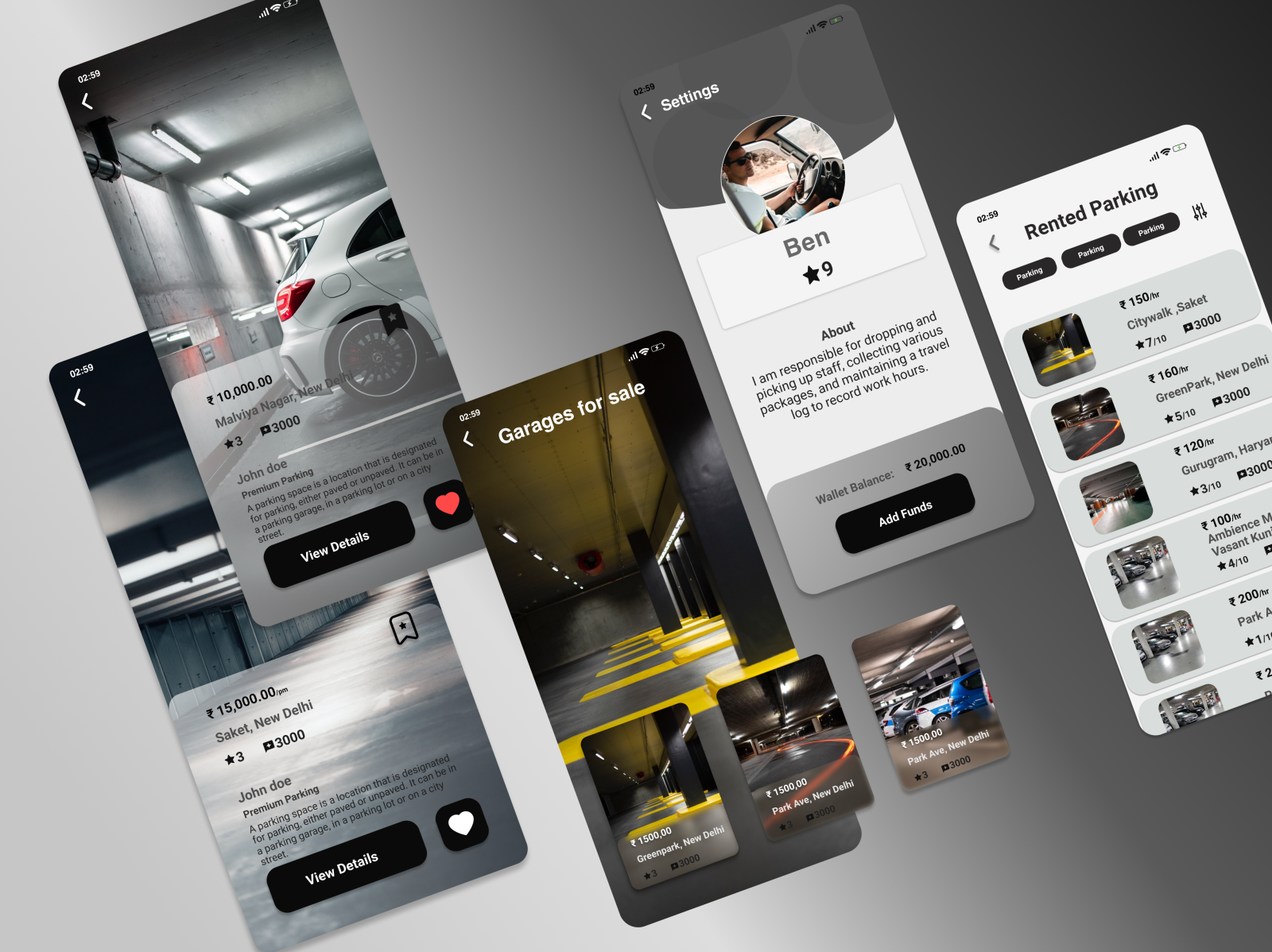 Garage Rental App by Benjamin on Dribbble