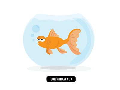 Quickdraw5 design goldfish illustration vector