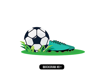 Quickdraw8 design illustration soccer vector