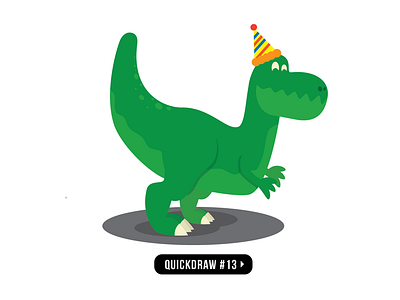 Quickdraw13 design illustration t rex vector