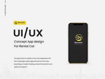 Rental Car Concept design android app app design application branding car creative creative design creative logo design illustration ios mobile mobile app product design rental app typography ui ux