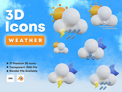 3D Icons Weather