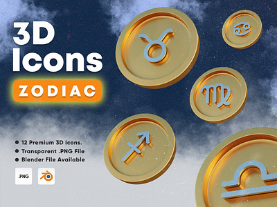 3D Icons Zodiac