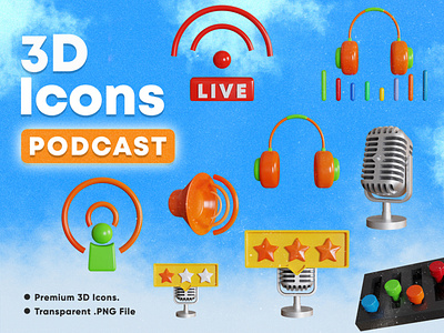 3D Podcast Element