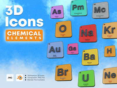 3D Chemical Elements