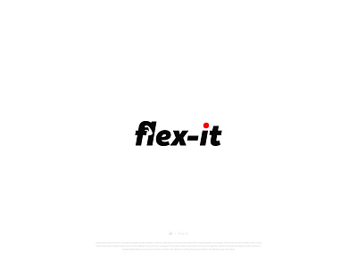 Flex-it branding f letter fitness gym illustration logo negative space