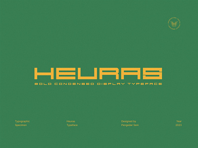 Heuras - Condensed Bold Sans bold condensed design display font futuristic headline modern style typeface urban vintage