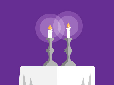 Candle illustration infographic