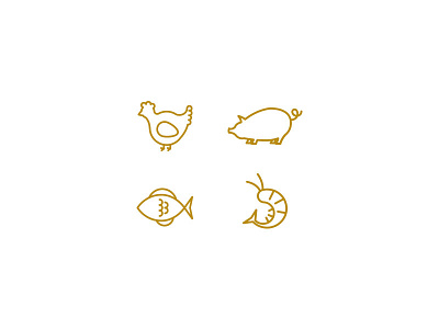 Icons animals farm animals food icons illustration illustrator