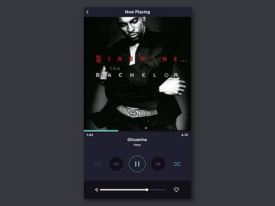 Music app challenge design music app music player ui