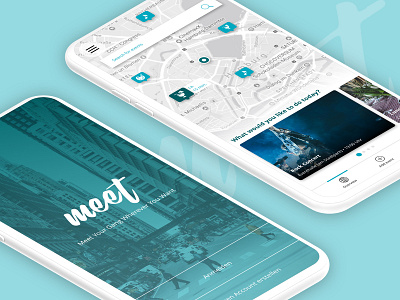 Meet App app events friends ui ux